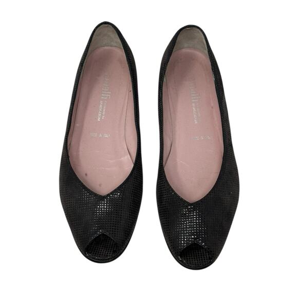 Amalfi brown waffled suede peep toes shoes size 8 - Picture 1 of 15